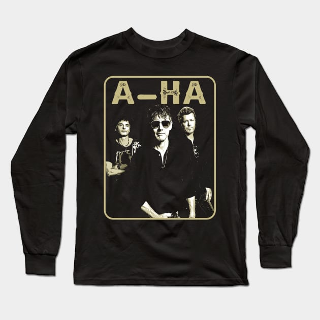 Take My Breath Away with a-ha Fan Merch Long Sleeve T-Shirt by Mushroom Time